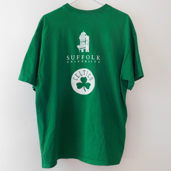 T Shirt Boston Celtics NBA Suffolk University Whooo Wants A TShirt Promo Size XL - Picture 4 of 7